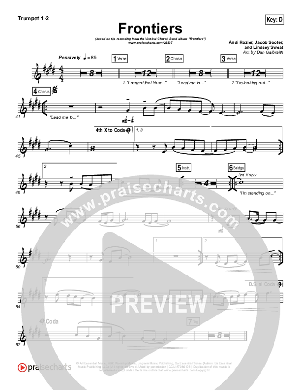 Frontiers Trumpet 1,2 (Vertical Worship)