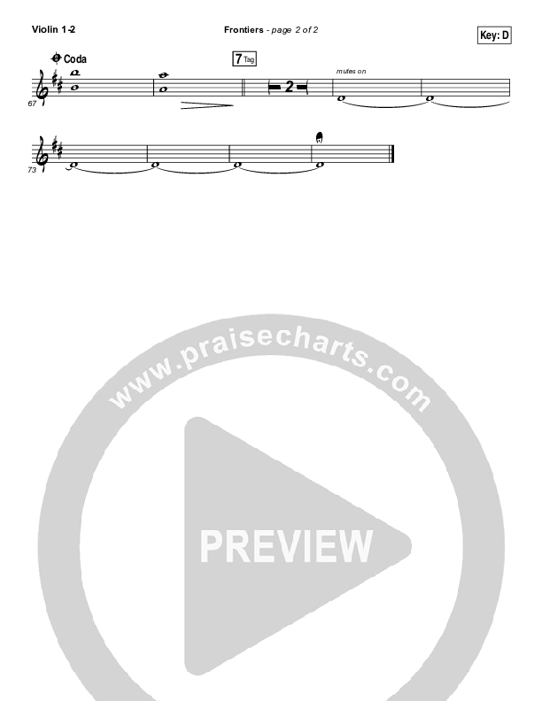Frontiers Violin 1/2 (Vertical Worship)