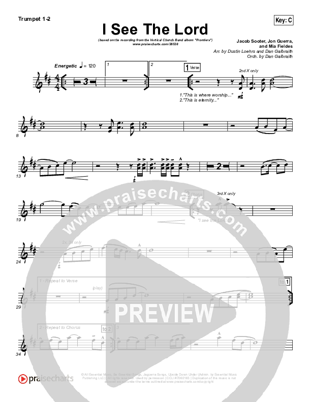 I See The Lord Brass Pack (Vertical Worship)