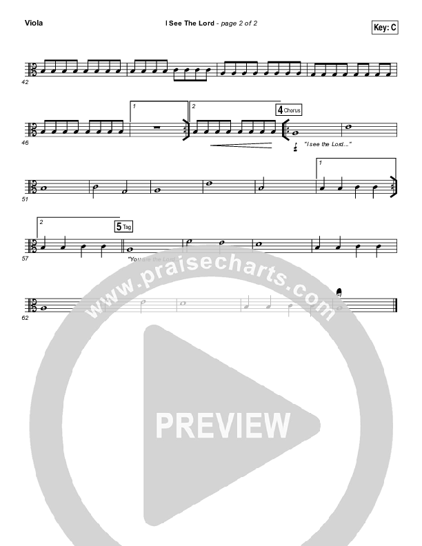 I See The Lord Viola (Vertical Worship)