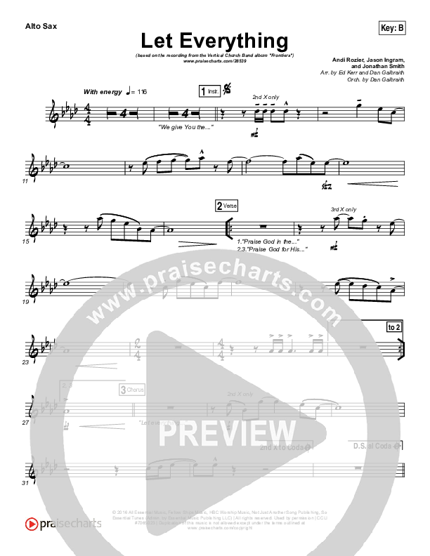 Let Everything Alto Sax (Vertical Worship)