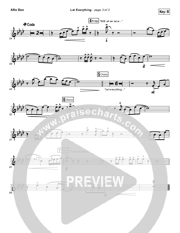 Let Everything Alto Sax (Vertical Worship)