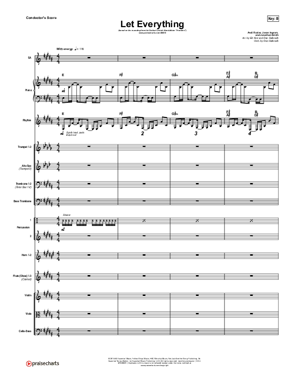 Let Everything Conductor's Score (Vertical Worship)