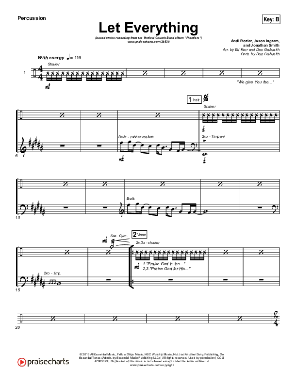 Let Everything Percussion (Vertical Worship)