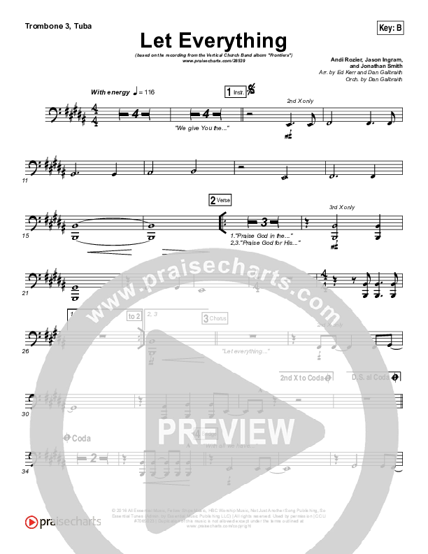 Let Everything Trombone 3/Tuba (Vertical Worship)