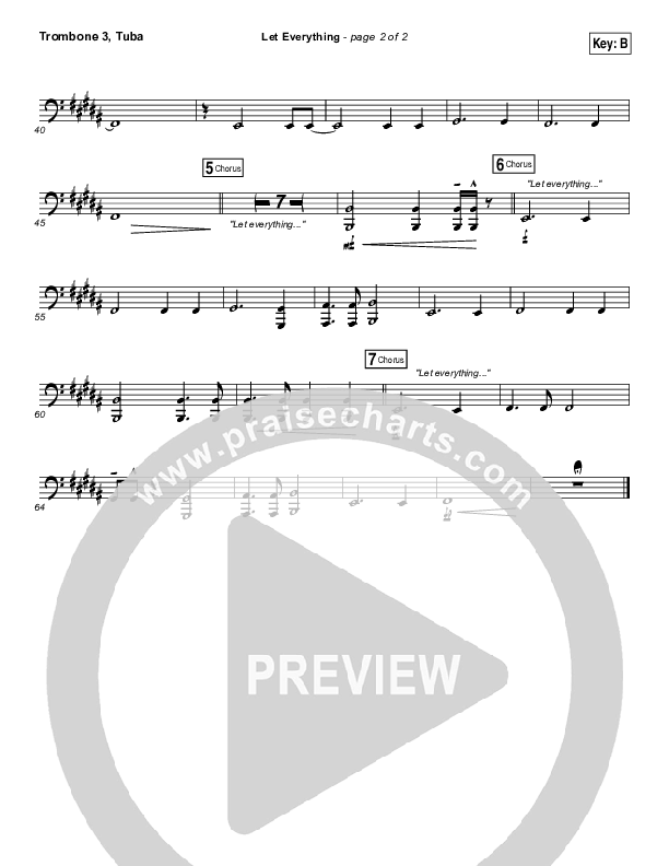 Let Everything Trombone 3/Tuba (Vertical Worship)