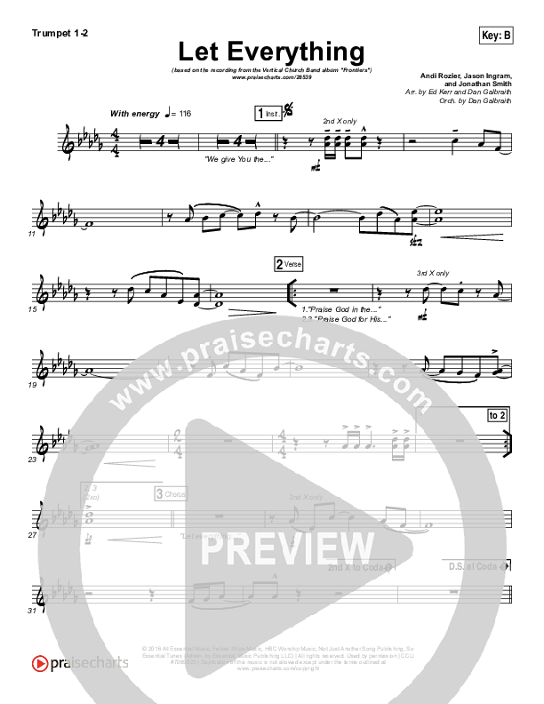 Let Everything Trumpet 1,2 (Vertical Worship)