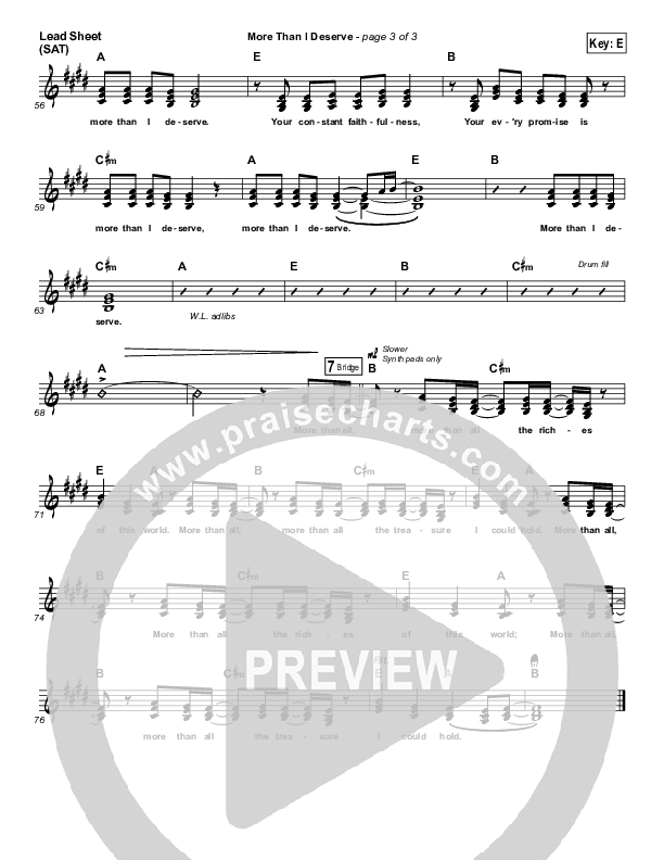 More Than I Deserve Lead (SAT) (Vertical Worship)