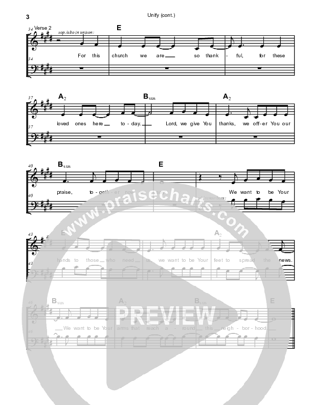 Unify (A Capella) Choir Sheet (SATB) (Mike Schuster)