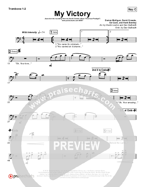 My Victory Trombone 1/2 (David Crowder)