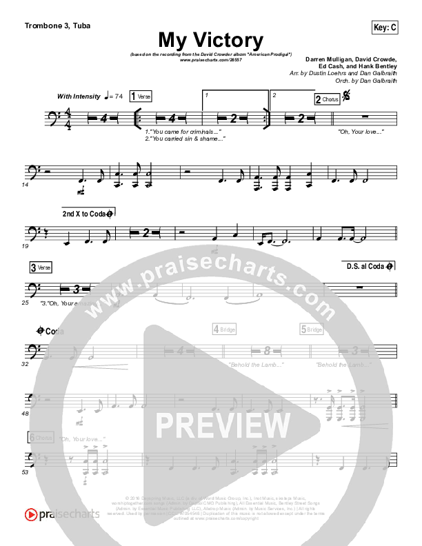 My Victory Trombone 3/Tuba (David Crowder)