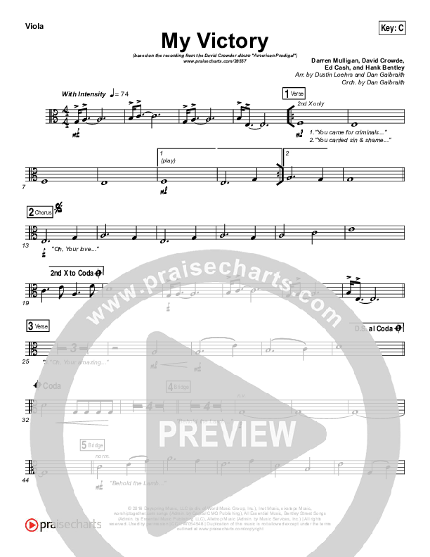 My Victory Viola (David Crowder)