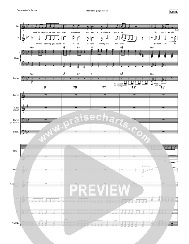 Mended Conductor's Score (Matthew West)