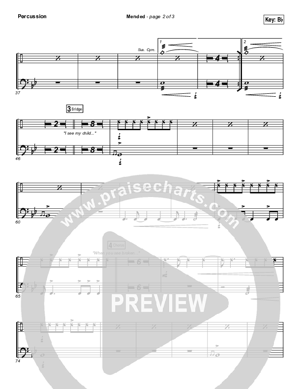 Mended Percussion (Matthew West)