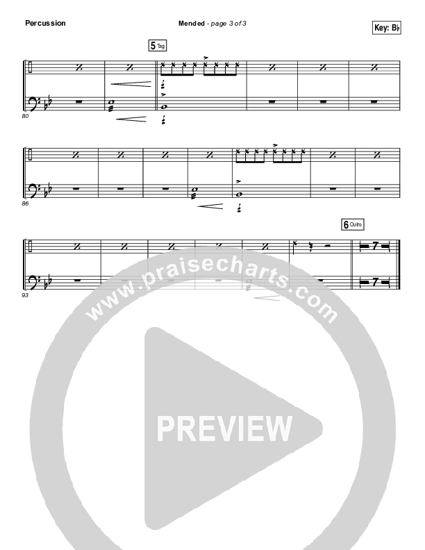 Mended Percussion (Matthew West)