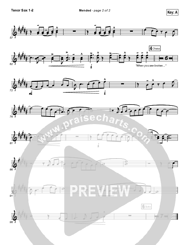 Mended Tenor Sax 2 (Matthew West)