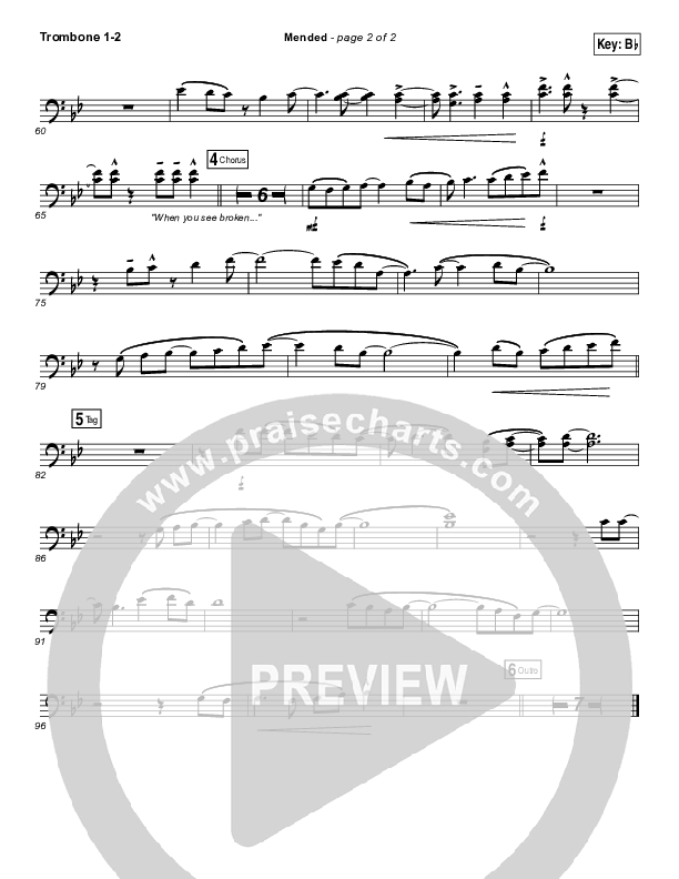 Mended Trombone 1/2 (Matthew West)