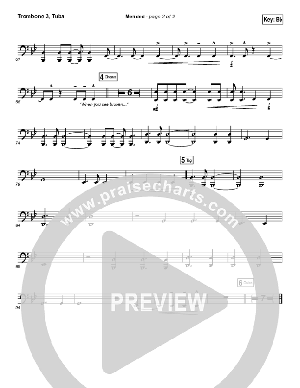 Mended Trombone 3/Tuba (Matthew West)