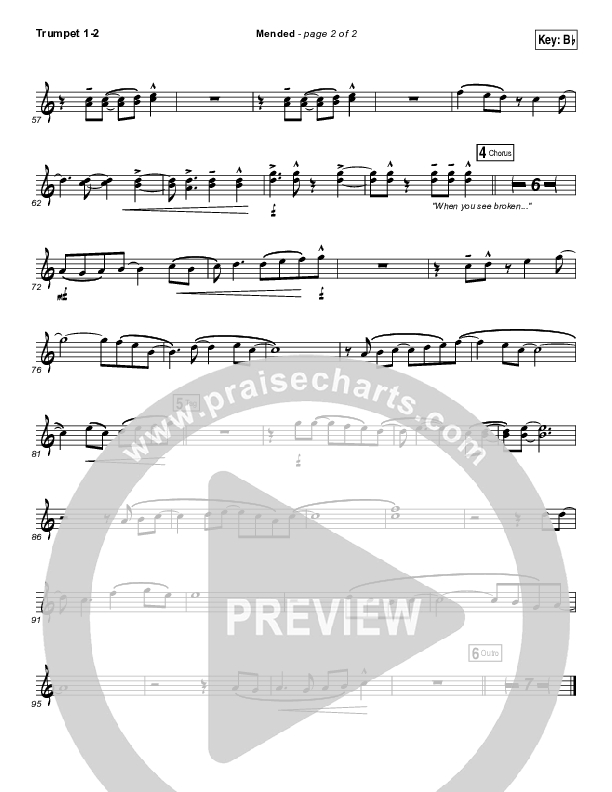 Mended Trumpet 1,2 (Matthew West)