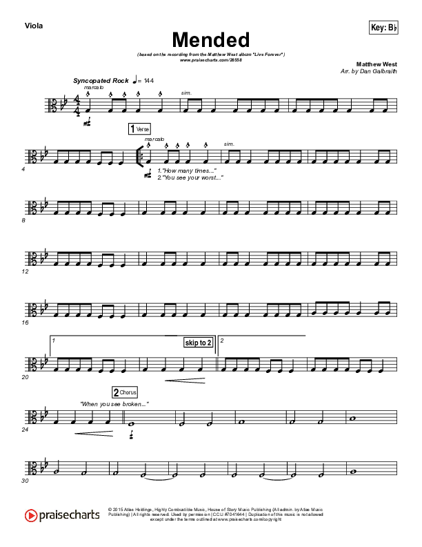 Mended Viola (Matthew West)