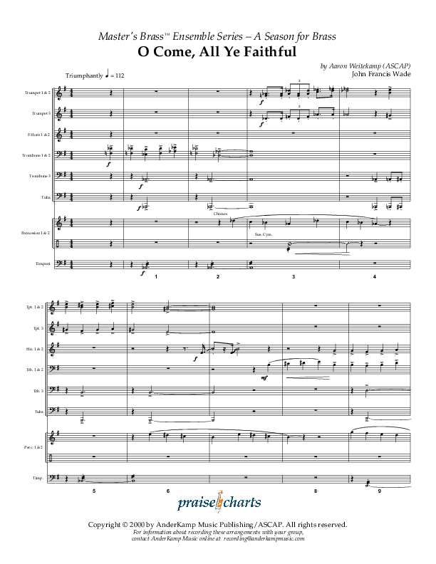 O Come All Ye Faithful (Instrumental) Orchestration ()