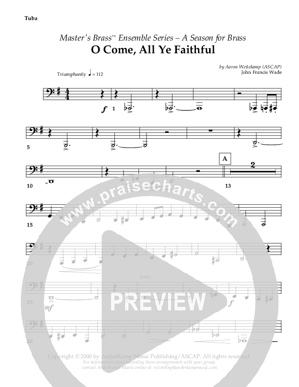 O Come All Ye Faithful (Instrumental) Tuba ()