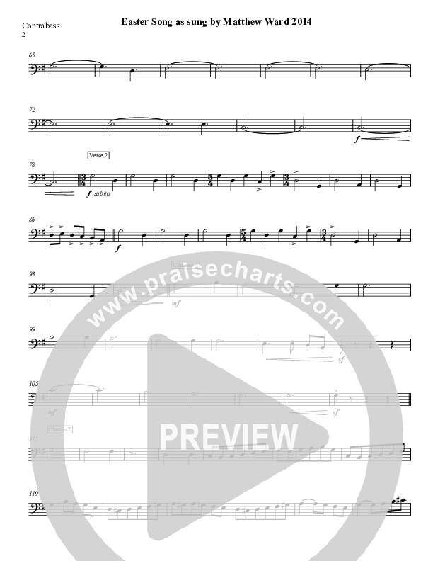 Easter Song Contrabass (Matthew Ward)