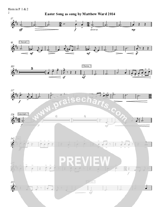 Easter Song French Horn 1/2 (Matthew Ward)