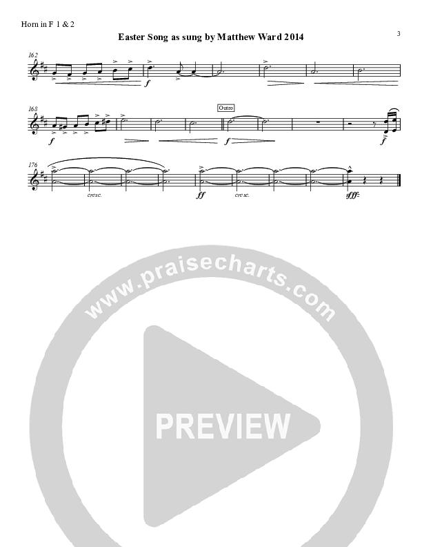 Easter Song French Horn 1/2 (Matthew Ward)