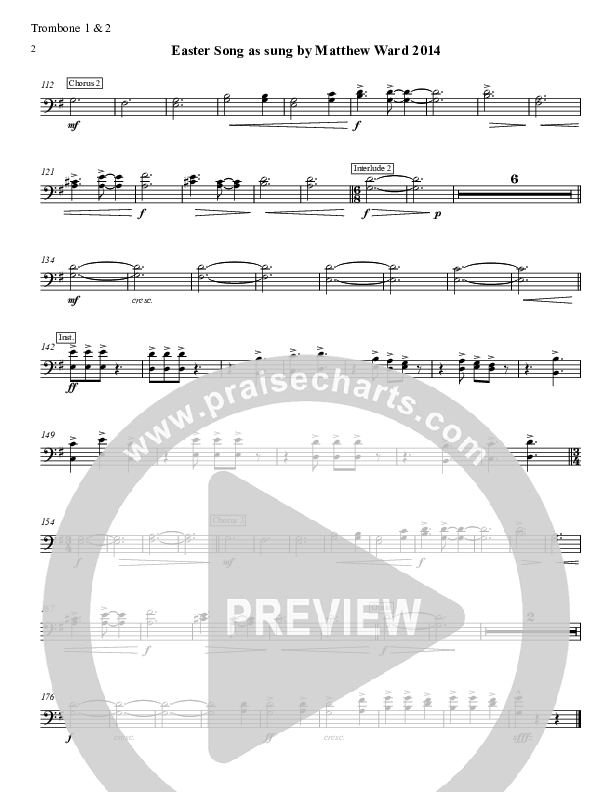 Easter Song Trombone 1/2 (Matthew Ward)
