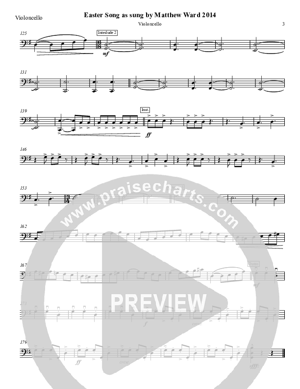 Easter Song Violincello (Matthew Ward)