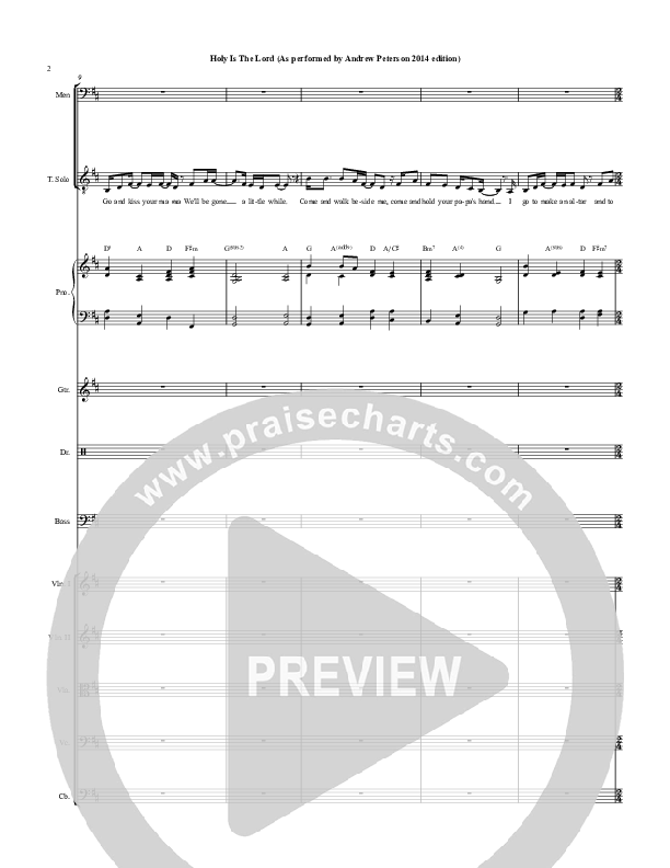 Holy Is The Lord Conductor's Score (Andrew Peterson)