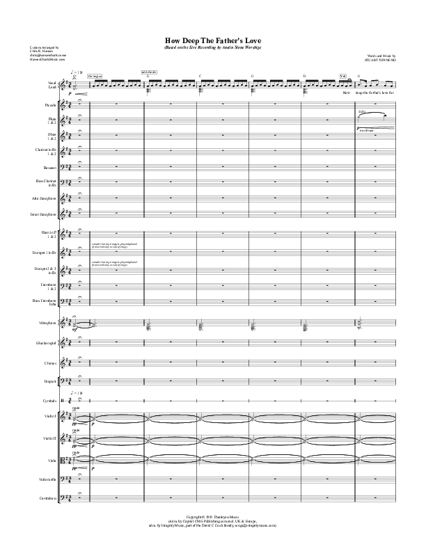 How Deep The Father's Love For Us Conductor's Score (Austin Stone Worship)