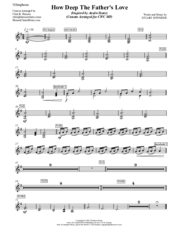 How Deep The Father's Love For Us Percussion (Austin Stone Worship)