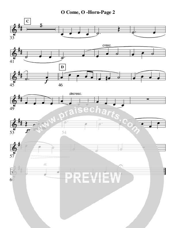 O Come O Come Emmanuel (Instrumental) French Horn (AnderKamp Music)