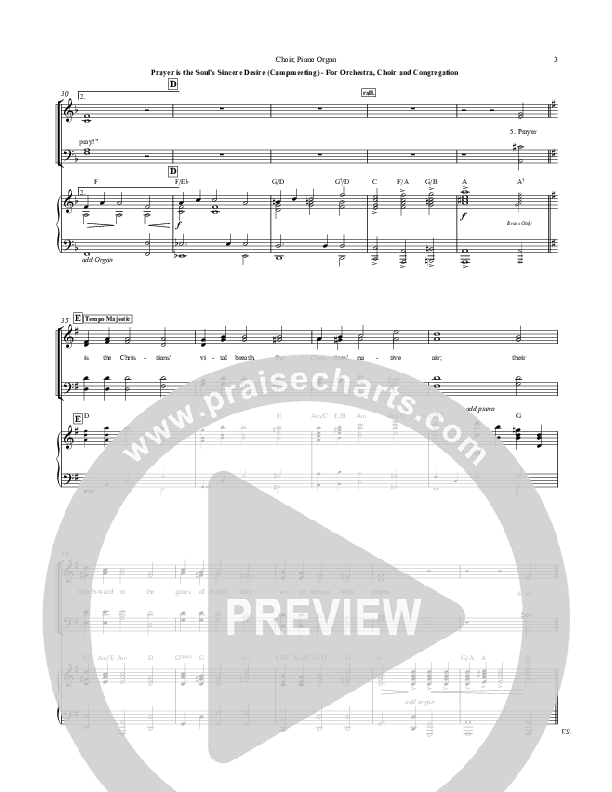 Prayer is the Soul's Sincere Desire Choir Sheet (SATB) (Chris Hansen)