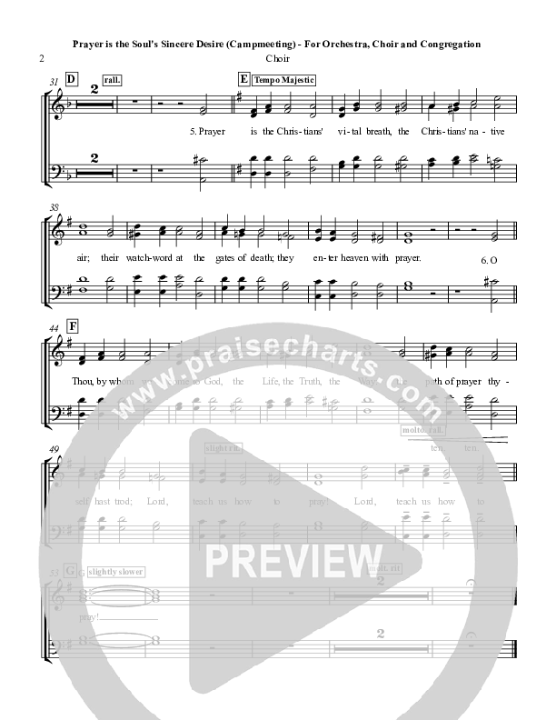 Prayer is the Soul's Sincere Desire Choir Vocals (SATB) (Chris Hansen)