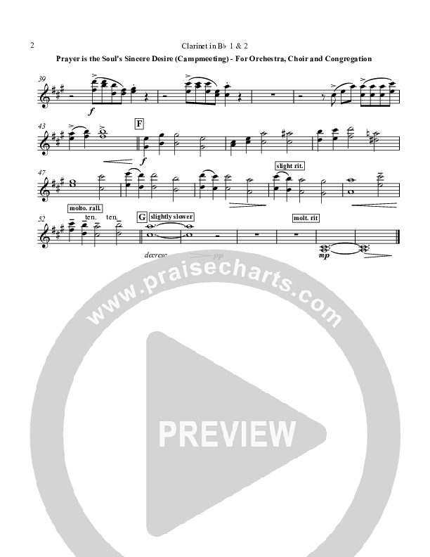 Prayer is the Soul's Sincere Desire Clarinet 1/2 (Chris Hansen)
