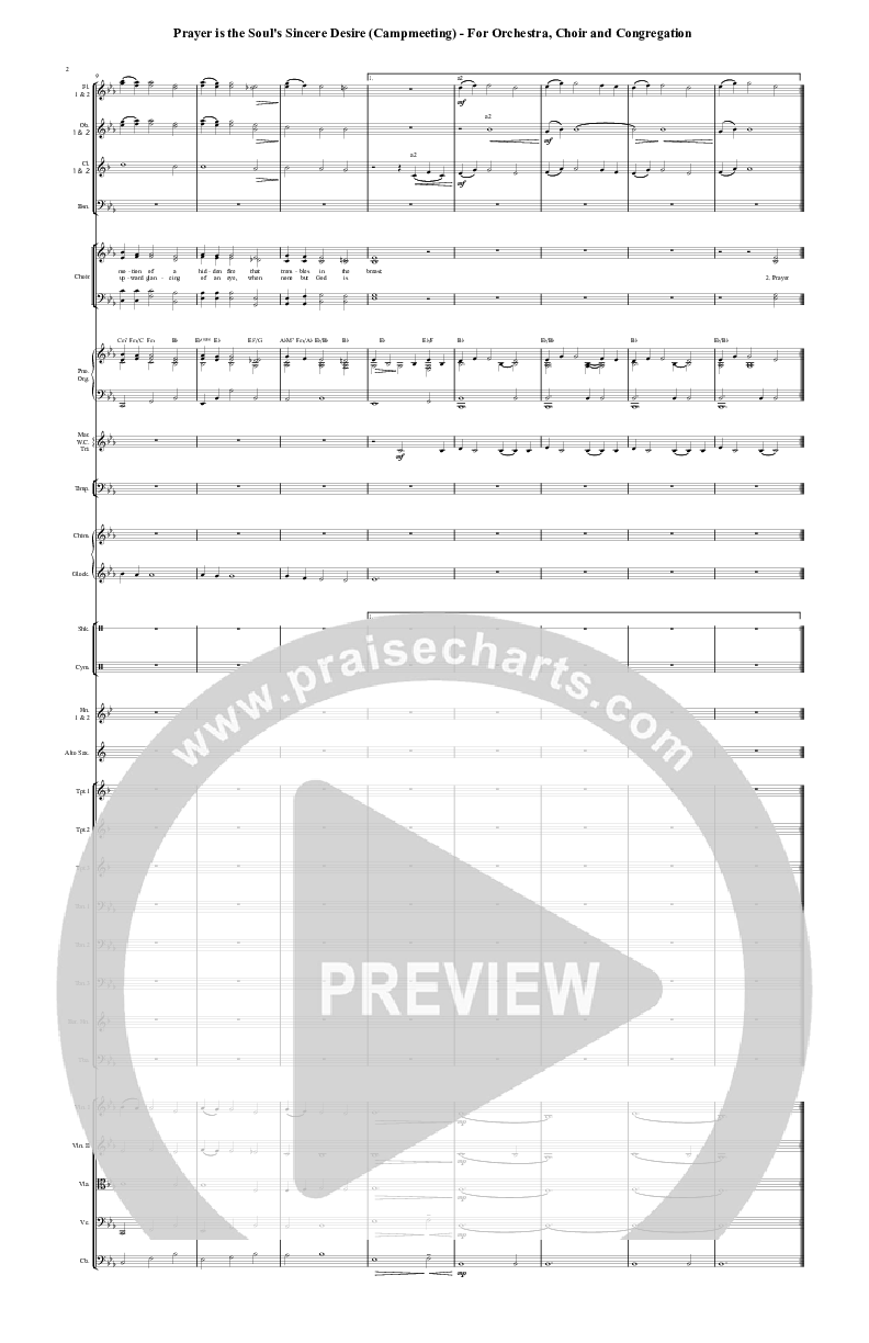 Prayer is the Soul's Sincere Desire Orchestration (Chris Hansen)