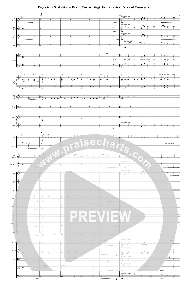 Prayer is the Soul's Sincere Desire Orchestration (Chris Hansen)