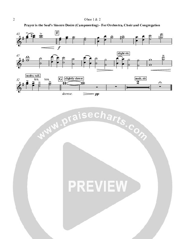 Prayer is the Soul's Sincere Desire Oboe 1/2 (Chris Hansen)