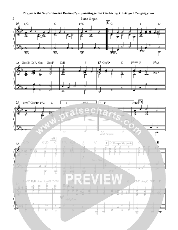 Prayer is the Soul's Sincere Desire Piano Sheet (Chris Hansen)