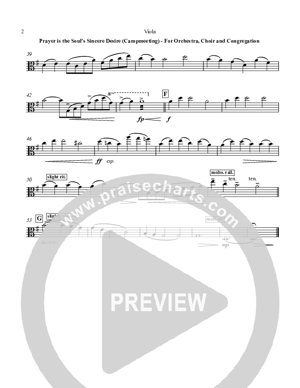 Prayer is the Soul's Sincere Desire Viola (Chris Hansen)