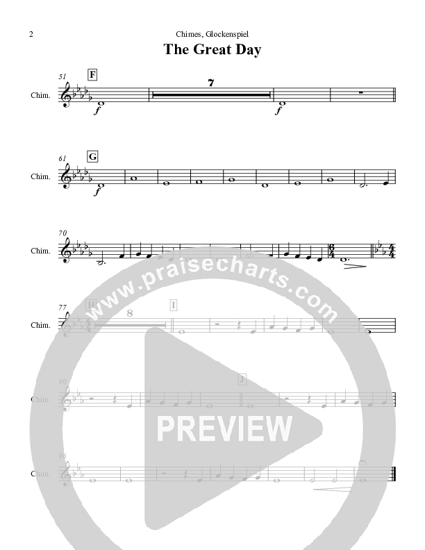 The Great Day (Second Coming) Chimes/Glockenspiel (Michael W. Smith)