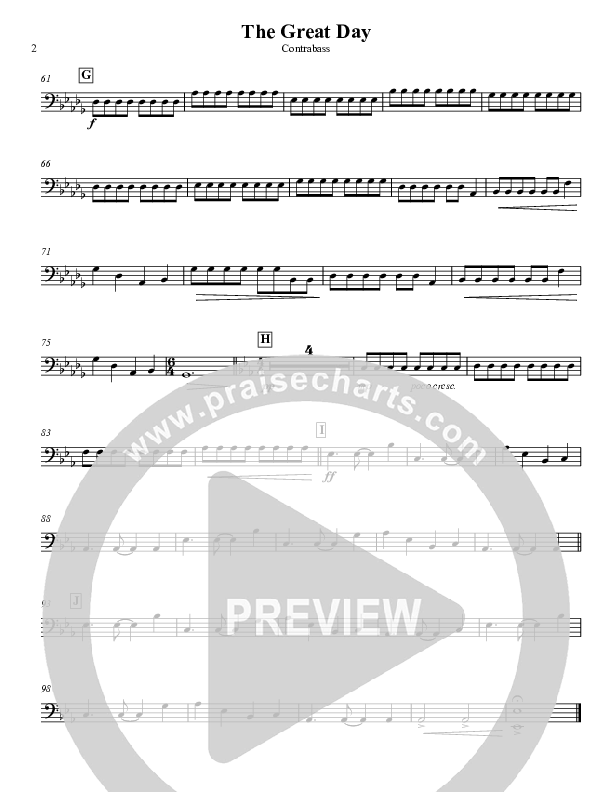 The Great Day (Second Coming) Contrabass (Michael W. Smith)