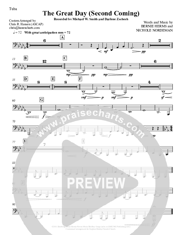The Great Day (Second Coming) Tuba (Michael W. Smith)