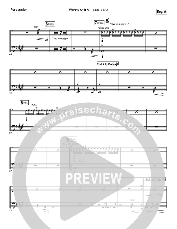 Worthy Of It All Percussion (Onething Live / David Brymer)