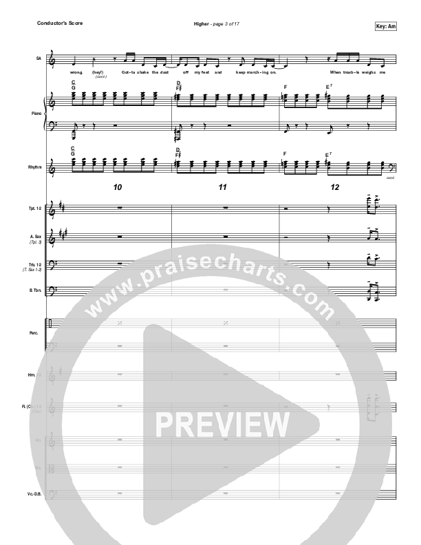 Higher Conductor's Score (Unspoken)