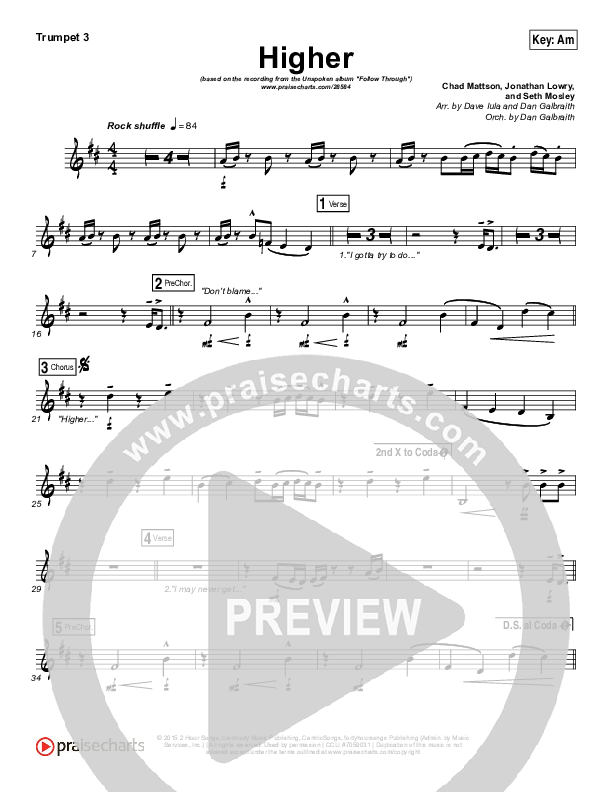 Higher Trumpet 3 (Unspoken)