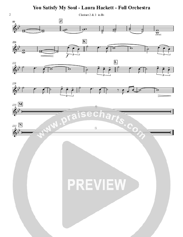 You Satisfy My Soul Clarinet 3 (Laura Hackett)